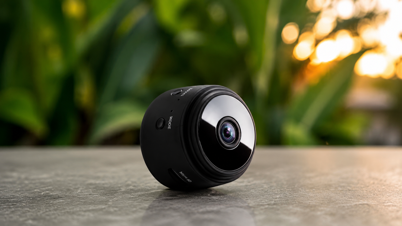 Mini Cámara Camshield 1080p – Monitor de Bebé WiFi con Visión Nocturna